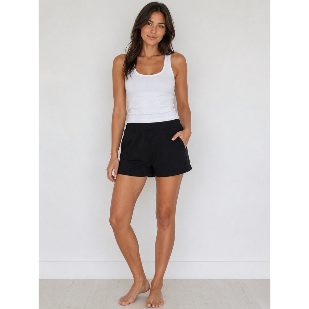 Grace The Perfect Fit Women's Black Pull-On Knit Shorts Size Large NWT